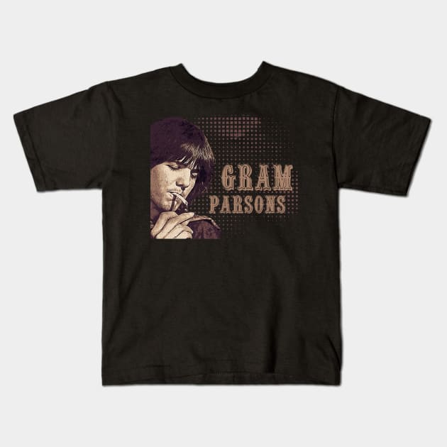 Gram Parsons Kids T-Shirt by Degiab